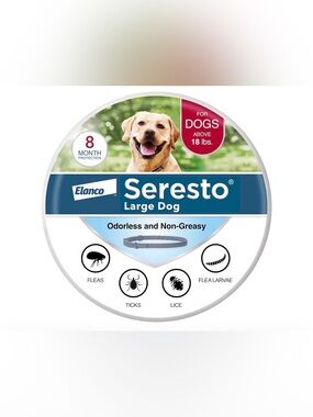 Flea & Tick Collar For Dogs Over 18 lbs Treatment 8 month protection.